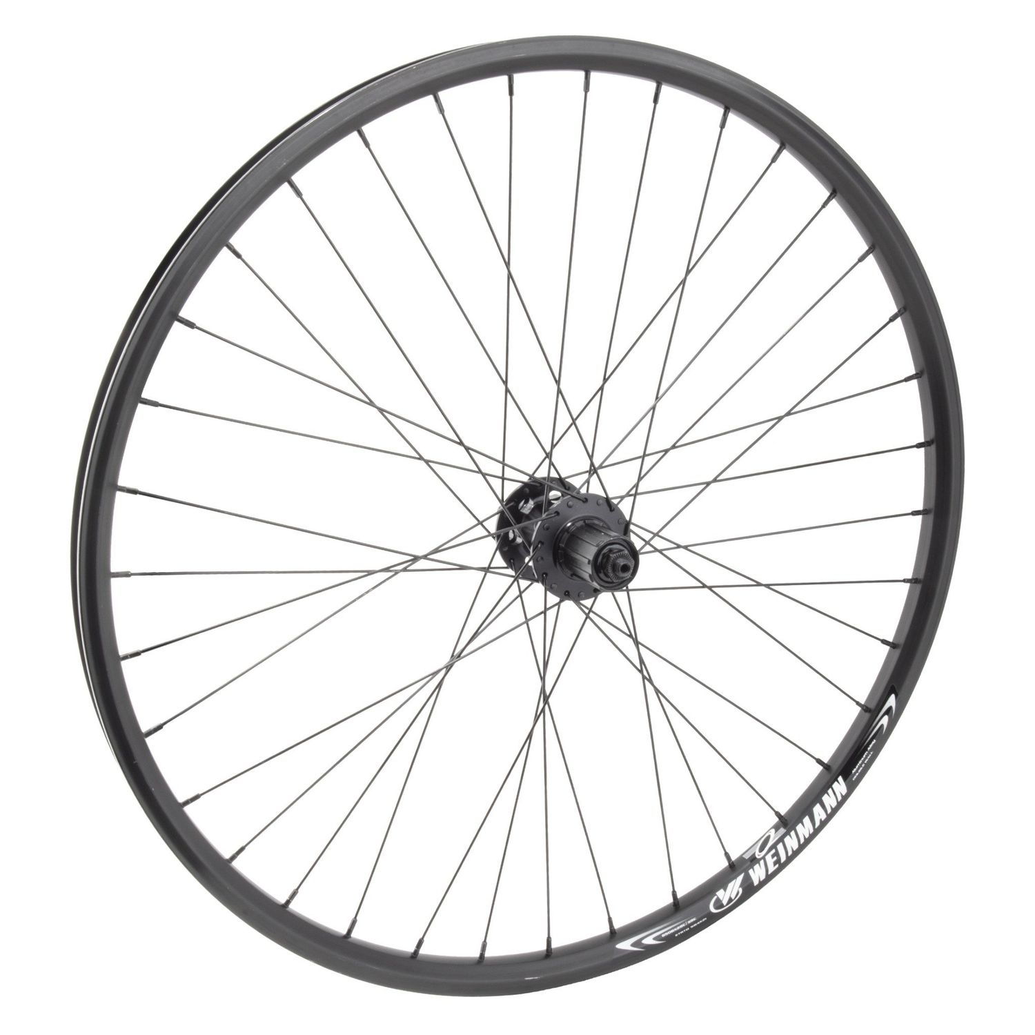 Wheel 27.5&quot; 584x21 Weinmann XM280 WM MT2000 8/9/10-Sp Cassette 36h 6-Bolt Disc 135 mm O.L.D. 14g Black