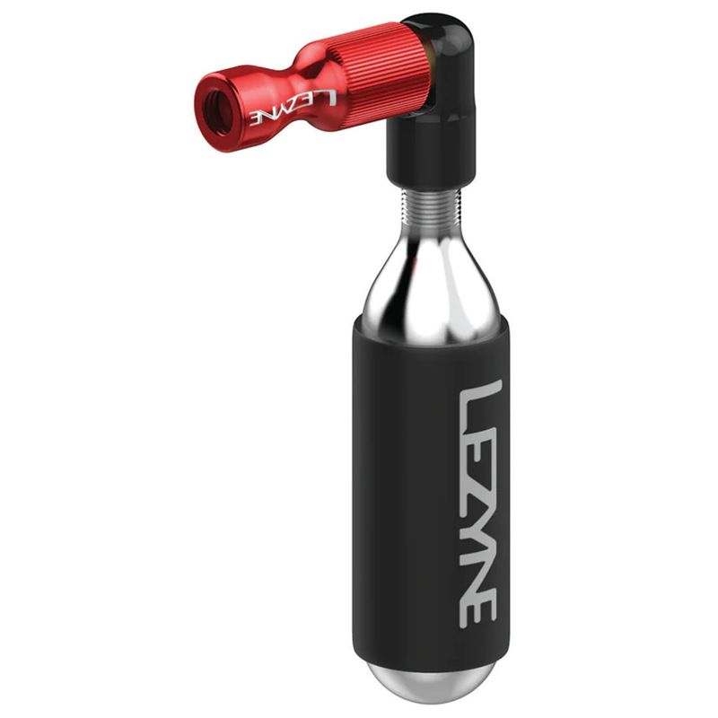 CO2 Inflator Lezyne Trigger Drive Threaded for PV &amp; SV w/1x16 g Red