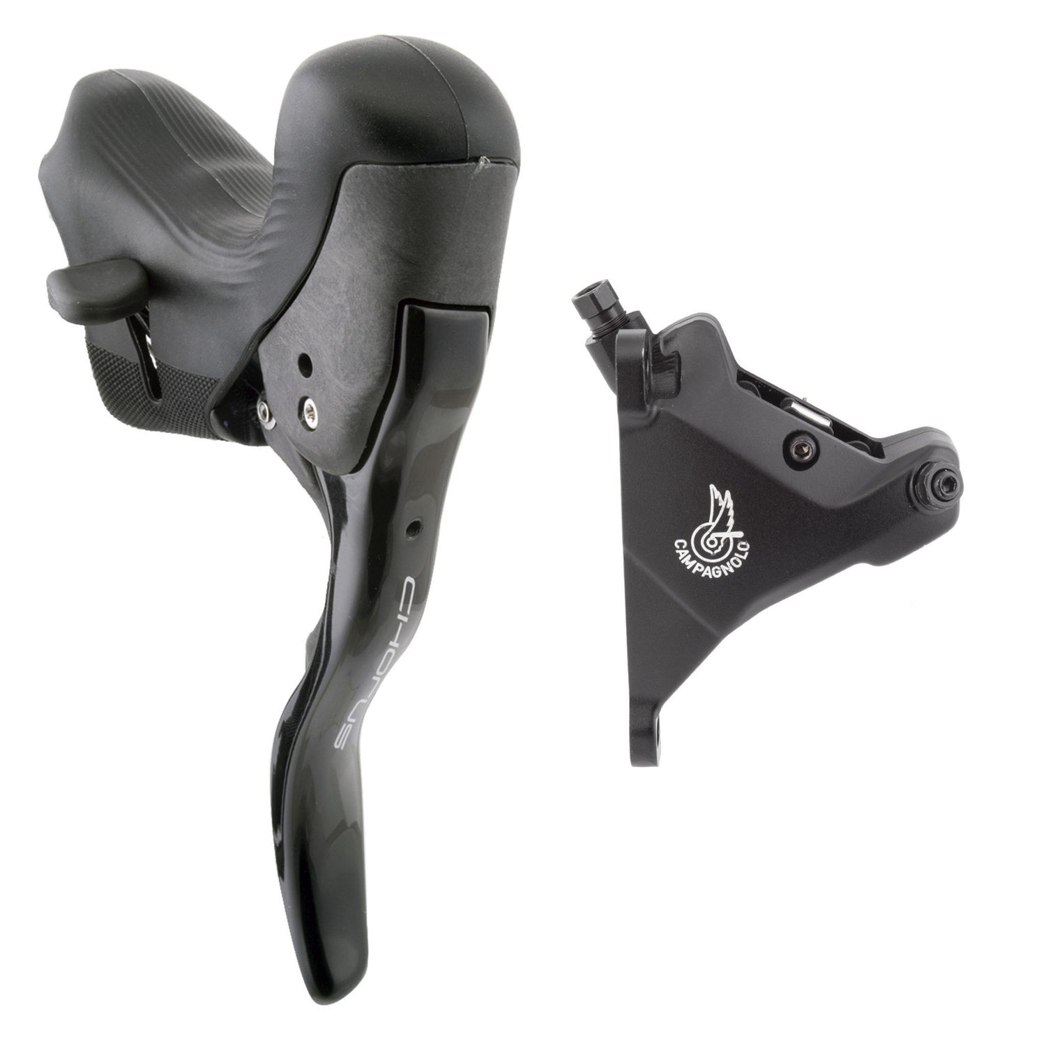 Shifter w/Brake Caliper Campagnolo Chorus EP21 Hydraulic Disc Left Only 2-Sp Flat Mount for 160 mm Rotor