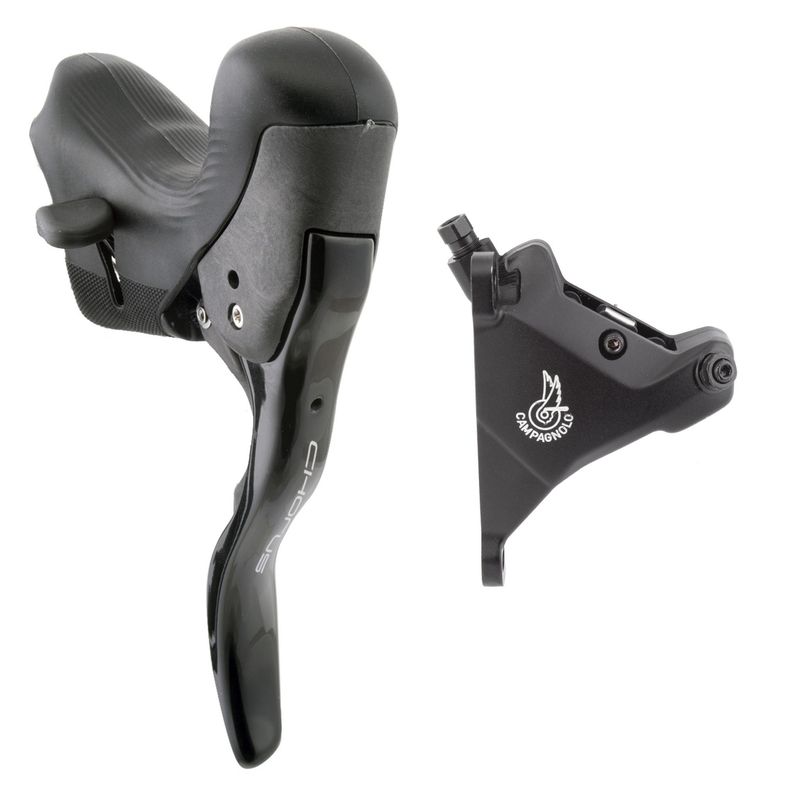 Shifter w/Brake Caliper Campagnolo Chorus EP21 Hydraulic Disc Left Only 2-Sp Flat Mount for 160 mm Rotor