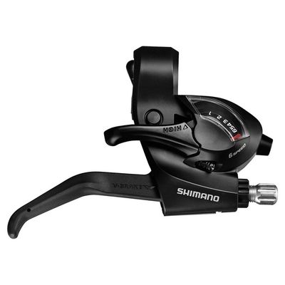 Brake/Shift Lever Set Shimano ST-EF41 3x6-Sp EZ-Fire Plus For V-Brake Black