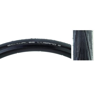 Tire Schwalbe Lugano II 700x23c Silica K-Guard Black