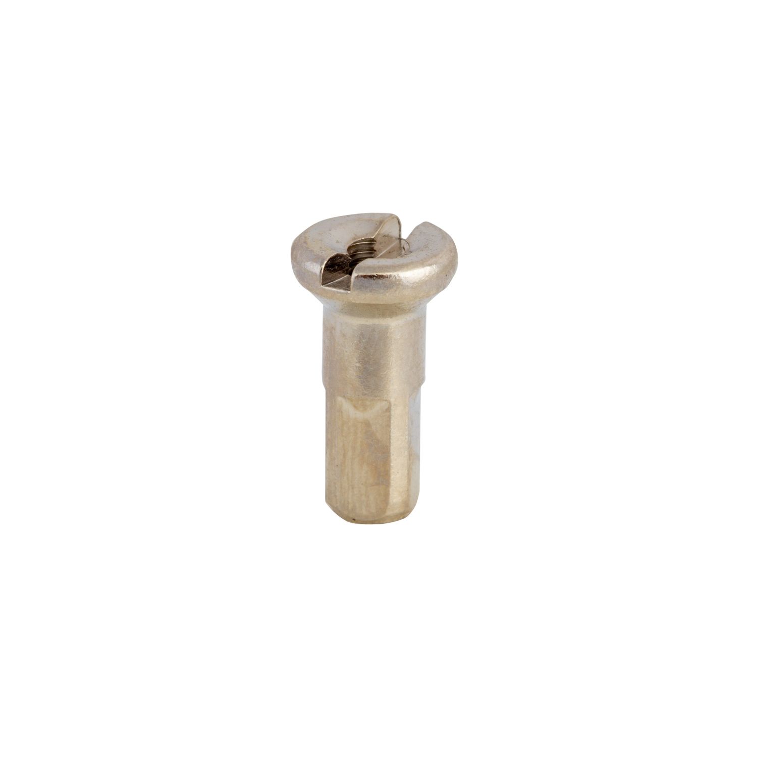 Spoke Nipple CN Brass 12 ga 2.6 mm 13 mm Long Silver