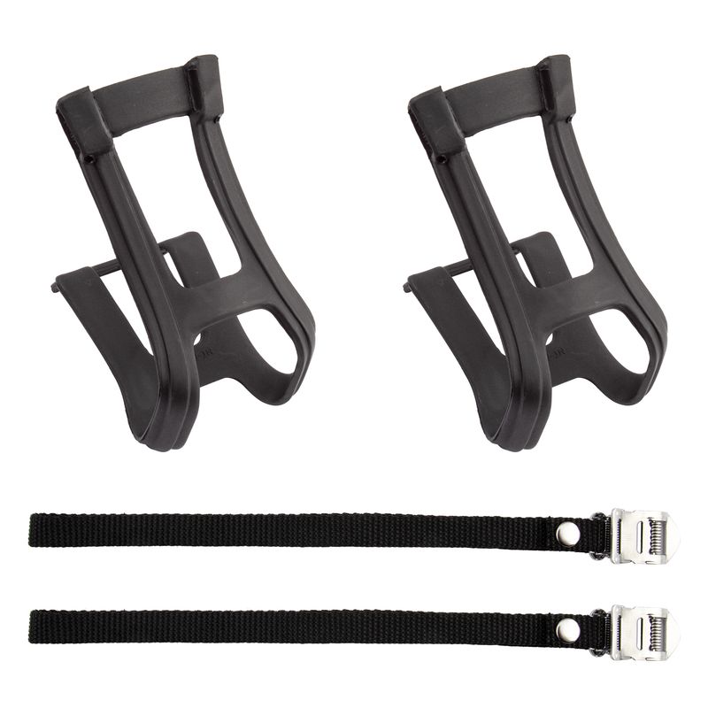 Pedal Toe Clips &amp; Straps Sunlite Large Black