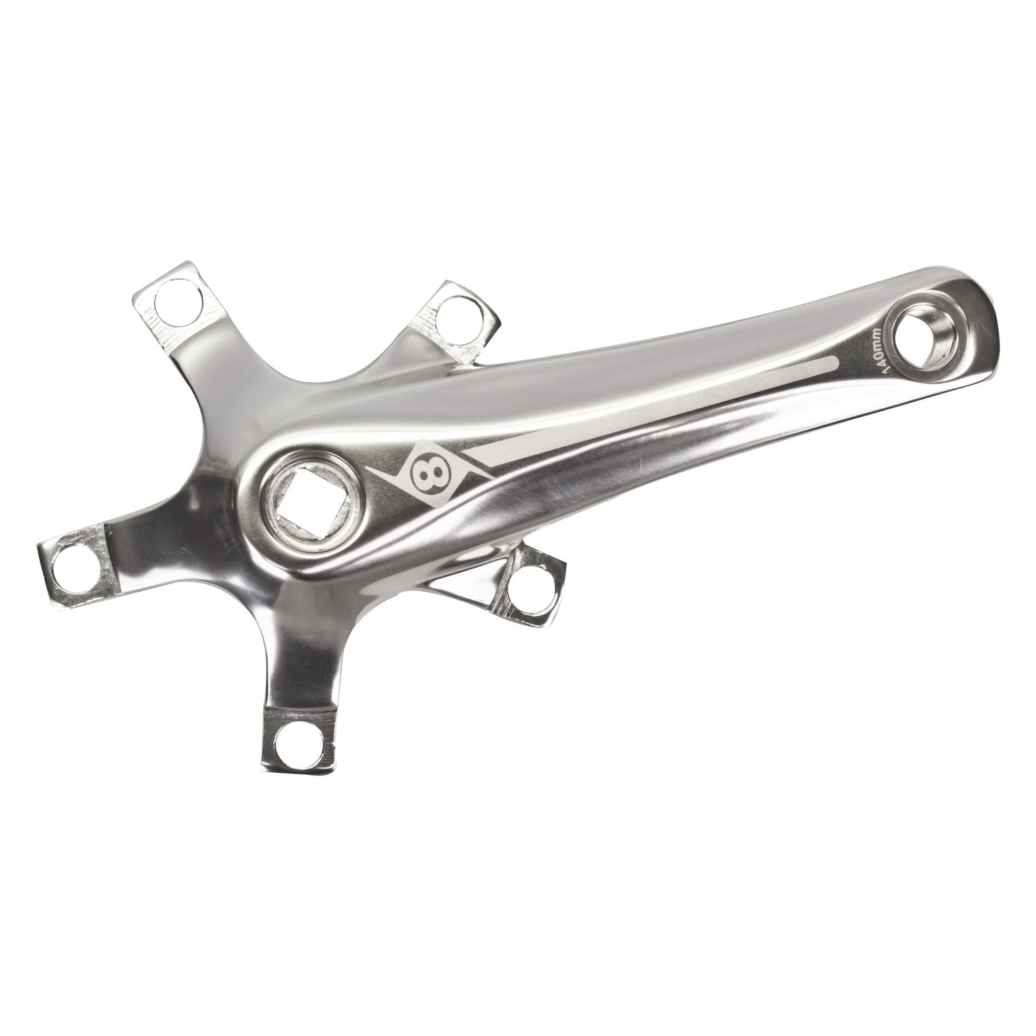 Crank Arm Set Origin8 Alloy 140 mm 110 mm B.C.D. Silver