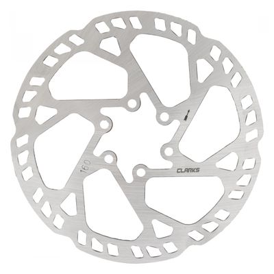 Disc Brake Rotor Clarks CLE-01 6-Bolt 2.3x160 mm Silver