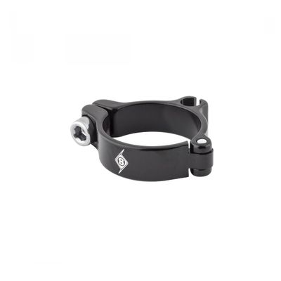 Cable Housing Stop 28.6 mm Clamp-on Alloy Black
