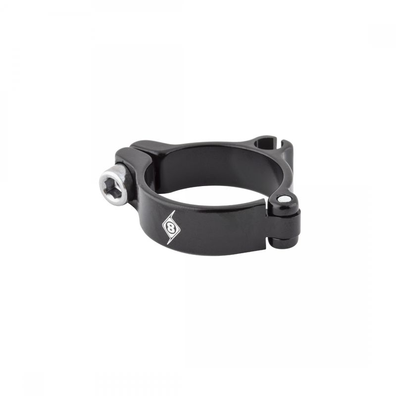 Cable Housing Stop 28.6 mm Clamp-on Alloy Black