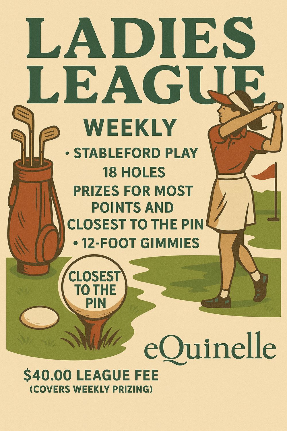 LADIES’ WINTER SIMULATOR GOLF LEAGUE