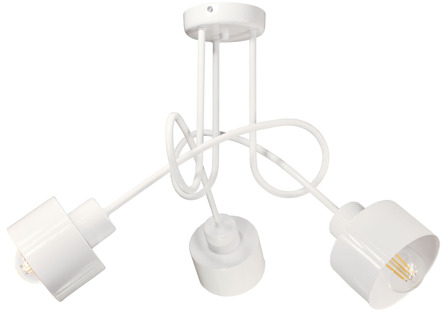 Lampa DECORI Edison Max 3 Loft Biały, 1 szt
