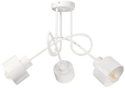 Lampa DECORI Edison Max 3 Loft Biały, 1 szt