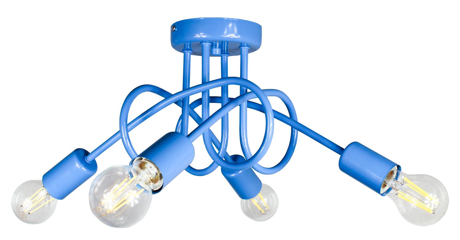 Lampa DeCORI Edison Mini 4 Niebieski, 1 szt