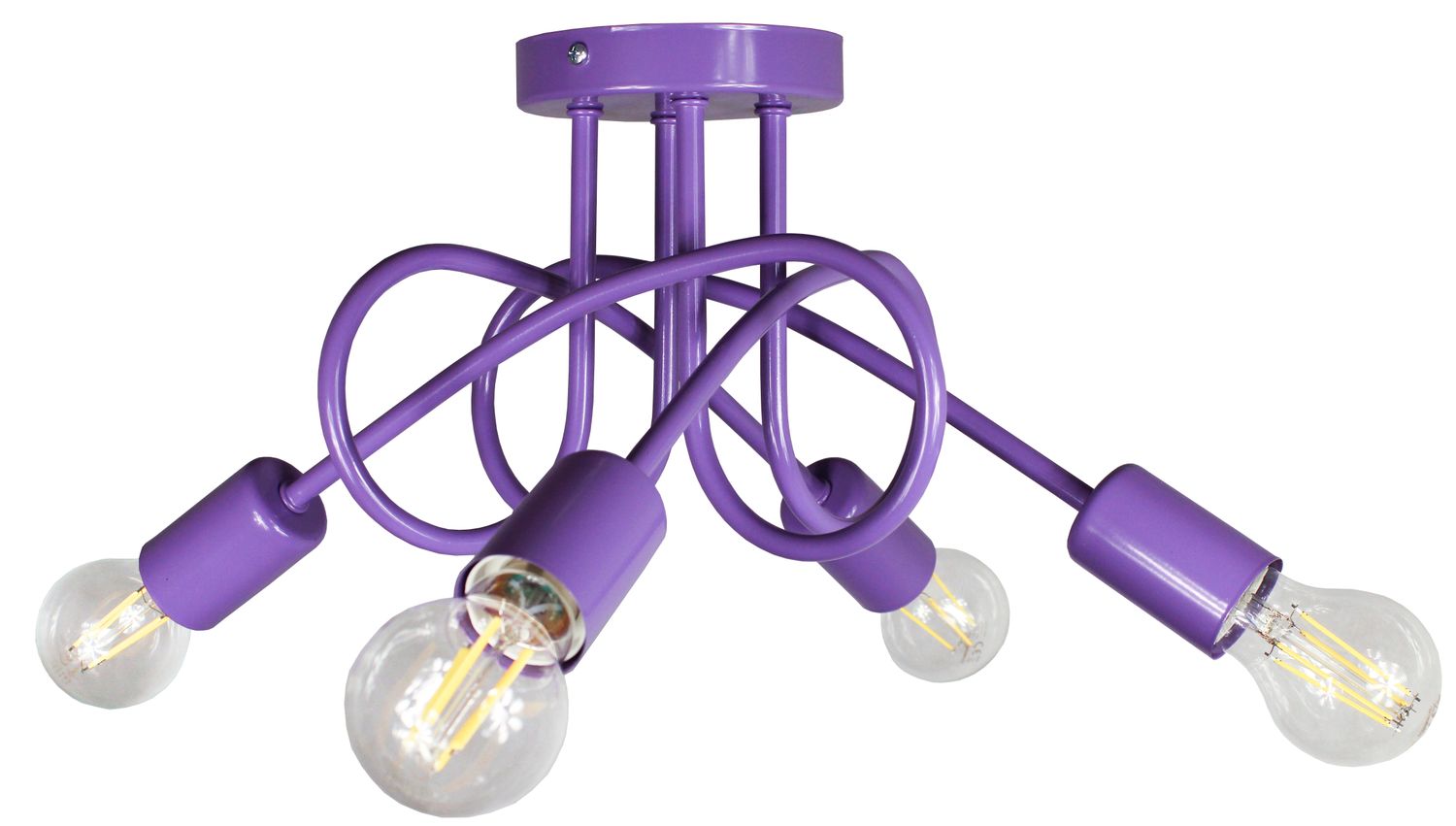 Lampa DeCORI Edison Mini 4 Fioletowy, 1 szt