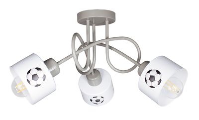 Lampa DECORI Edison Mini Klosz 3 Dekor Szary, 1szt