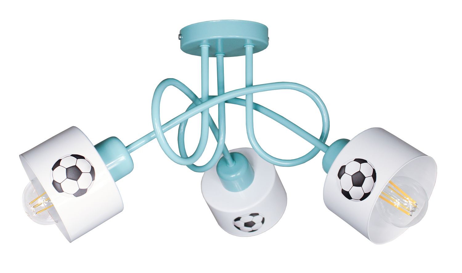 Lampa DECORI Edison Mini Klosz 3 Dekor Mięta, 1szt