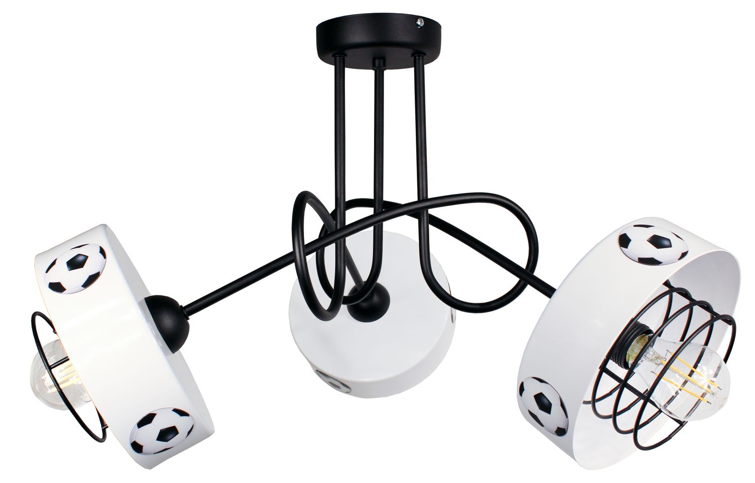 Lampa DECORI Edison Max 3 Spiro Mundial Czarny, 1 szt