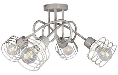 Lampa DECORI Edison Mini Kosz 4 Szary, 1 szt