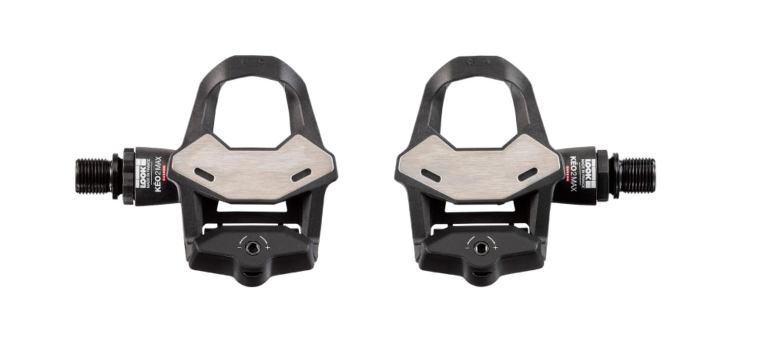 LOOK KEO 2 MAX CARBON Pedals - Single Sided Clipless, Chromoly, 9/16&quot;, Black