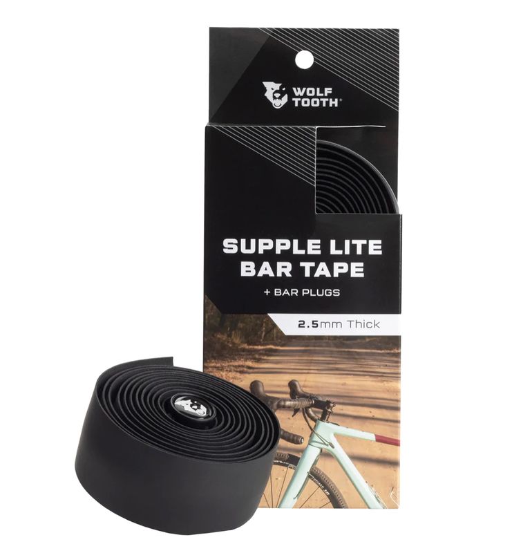 Wolf Tooth Supple Lite Bar Tape - Black