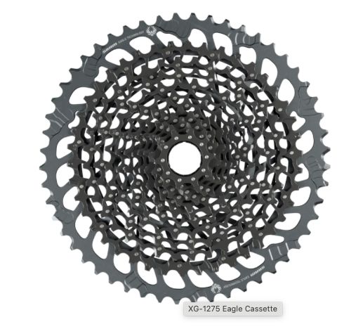 SRAM GX Eagle XG-1275 Cassette - 12-Speed, 10-52t, Black, For XD Driver Body