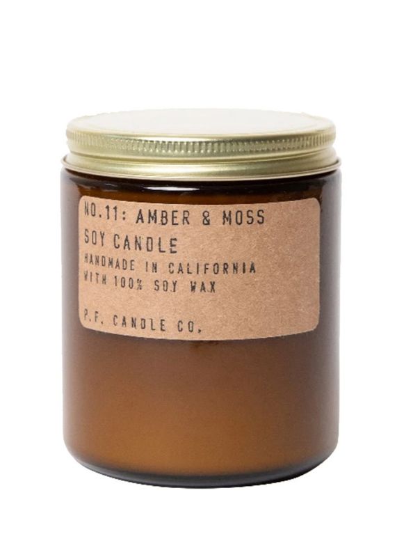 PF CANDLE / Amber &amp; Moss Soy Candle (7.2oz)