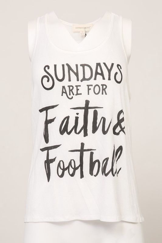 Faith &amp; Football Graphic Tank