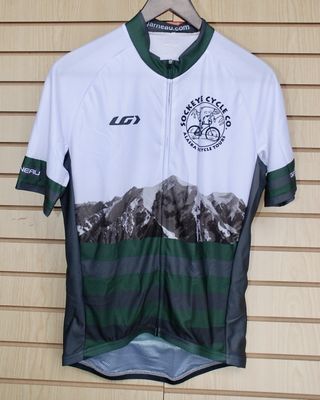 Jersey Womens SS Louis Garneau Sockeye Green Stripe