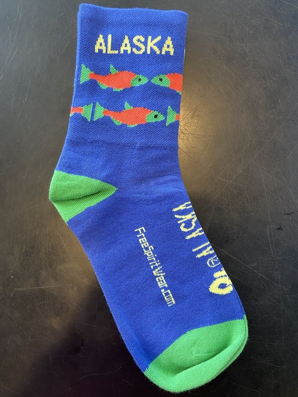 Socks Free Spirit Alaska Fish