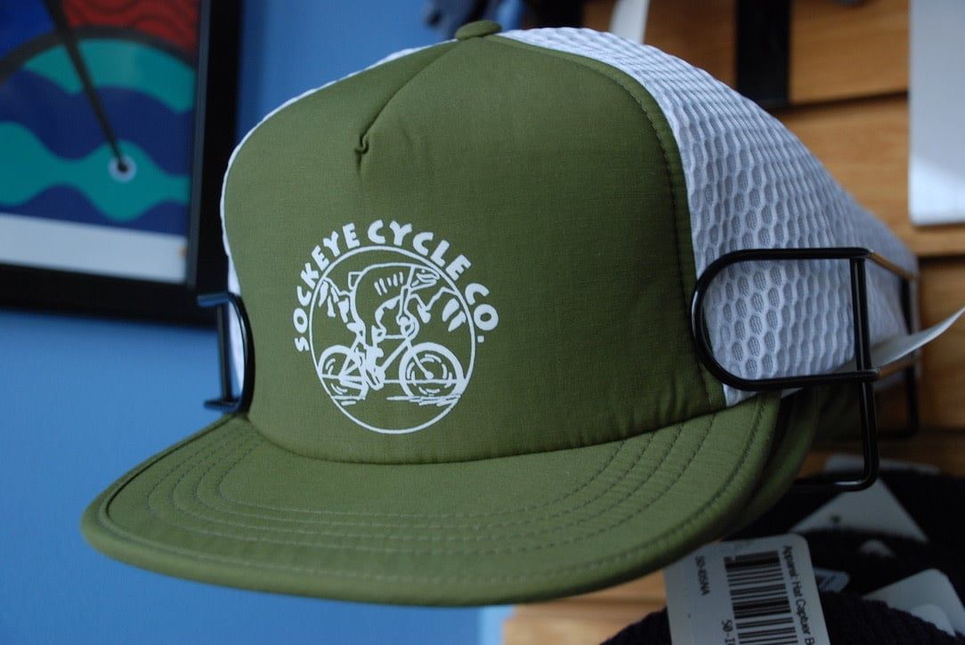 Hat Captuer Honeycomb Trucker, Color: Army Green/White