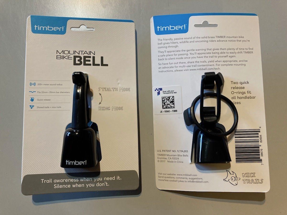 Timber MTB Bell: Black, Quick Release