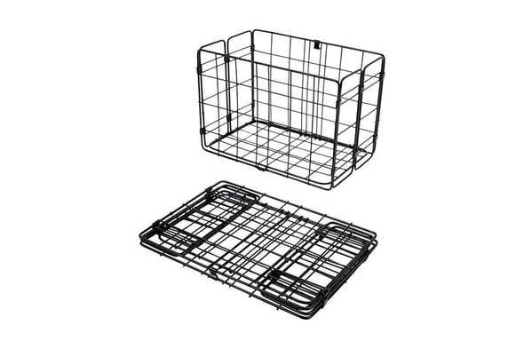 Wald Rear Folding Wire Basket - Black