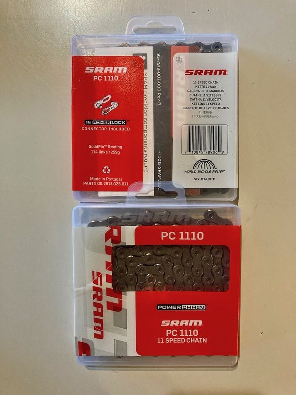 SRAM PC-1110 Chain - 11-Speed, 114 Links, Silver