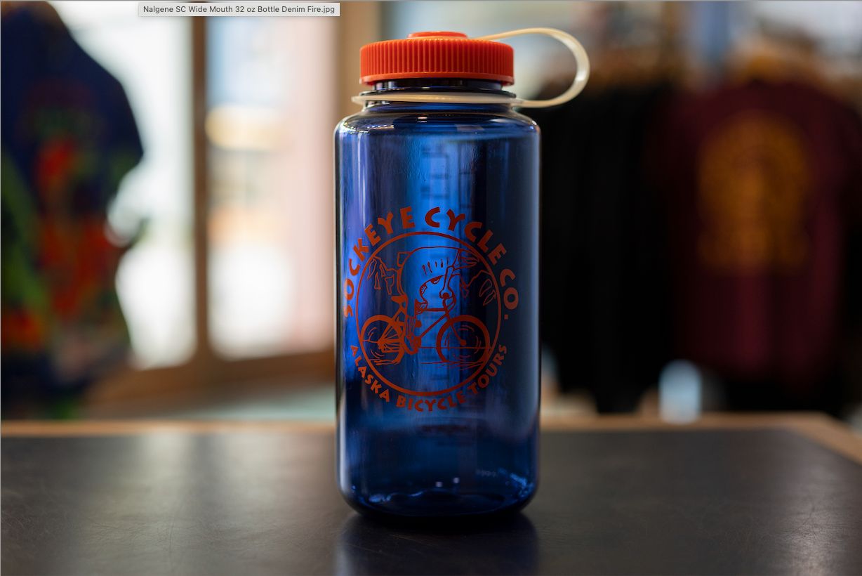 Nalgene Sockeye Cycle Wide Mouth 32 oz Bottle Denim Fire