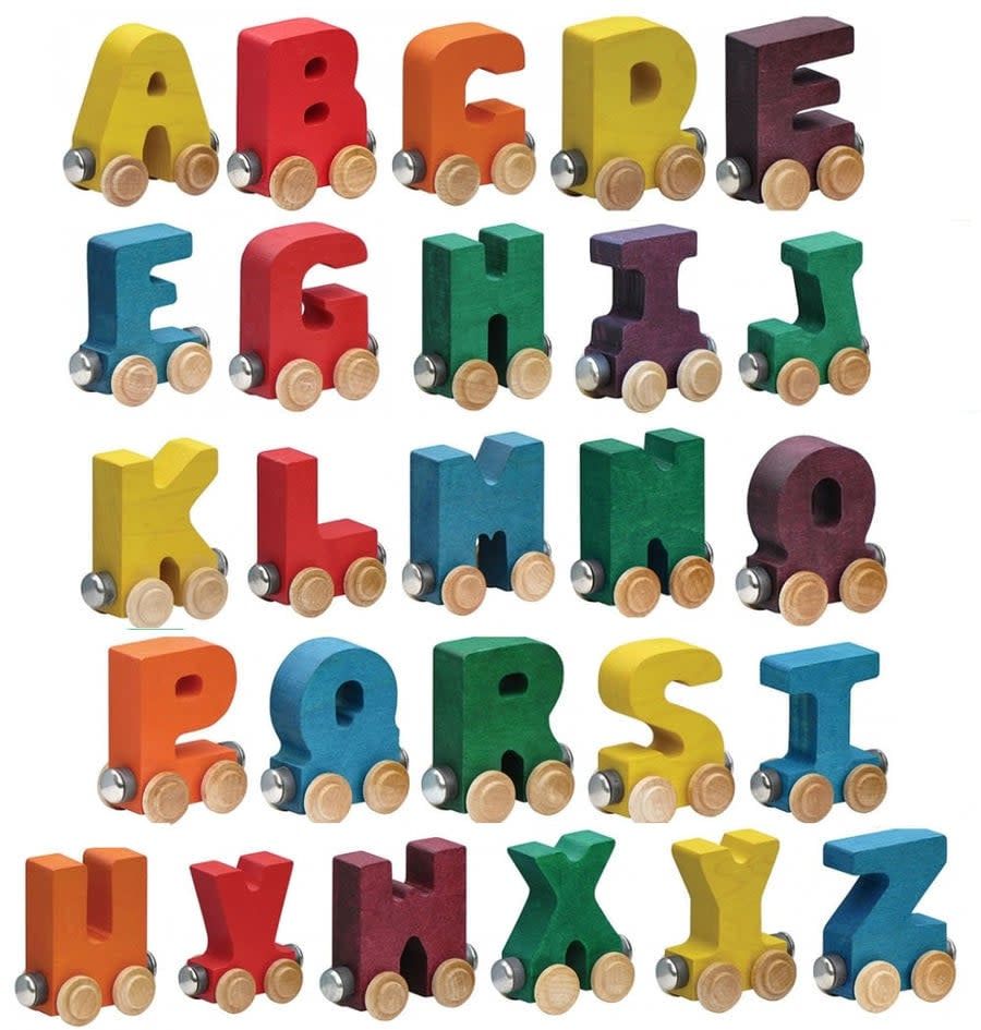 Train Letter P Wooden 