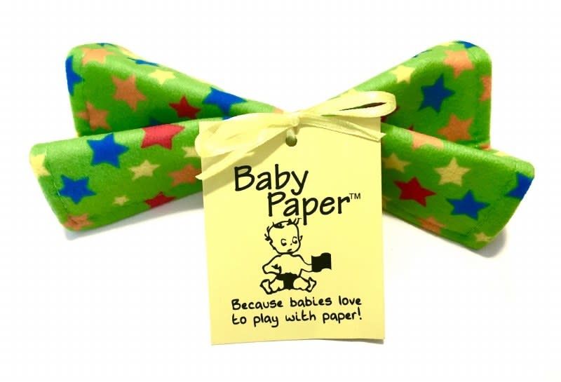 Baby Paper Green Stars