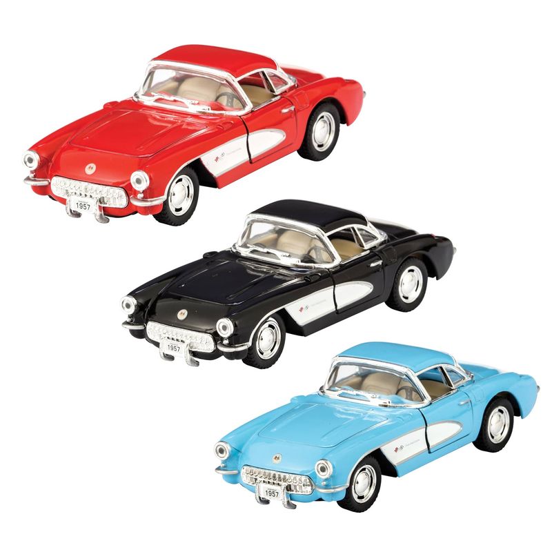 Die Cast 1957 Corvette , Color: Red