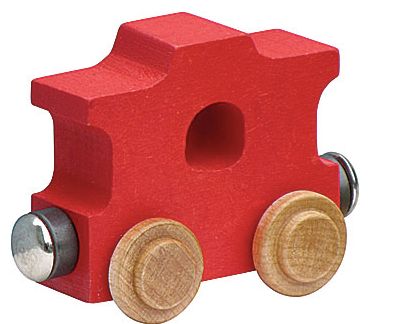 Name Train Caboose -Red