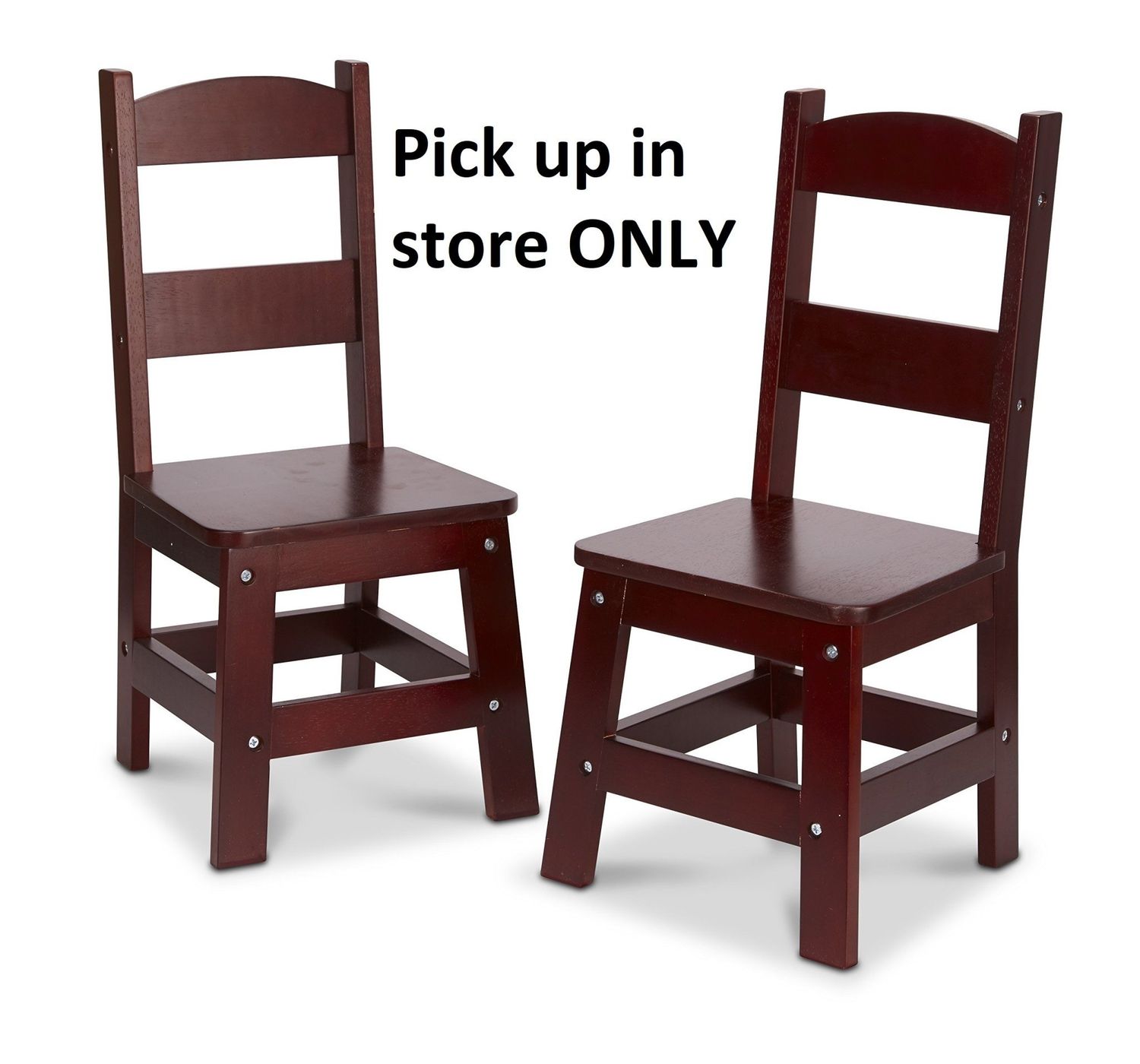 Wooden Chair Pair - Espresso