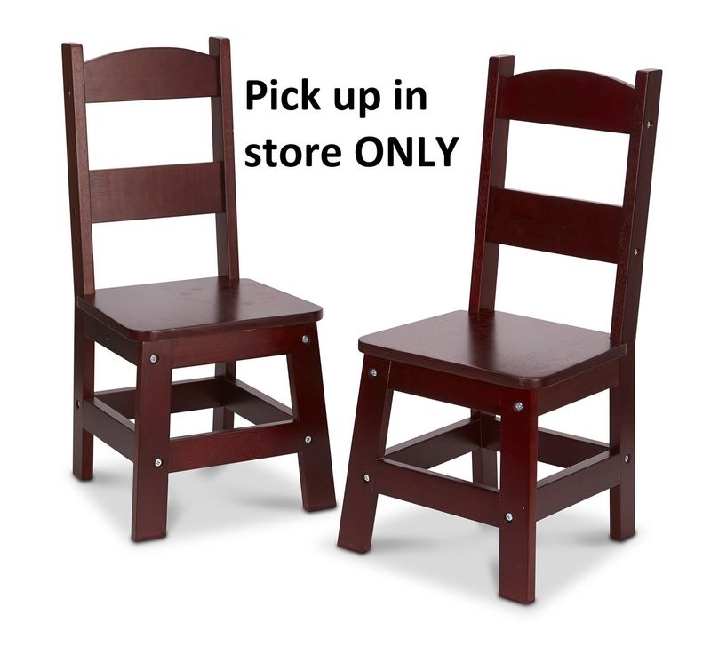 Wooden Chair Pair - Espresso