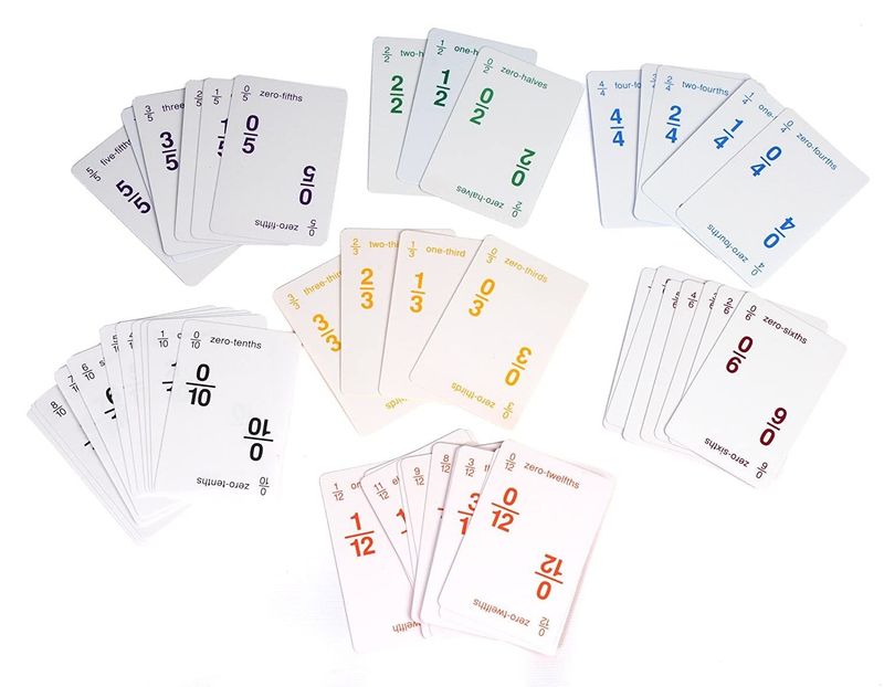 Fraction Bars Playing Cards