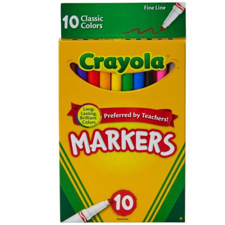 Crayola 10 ct. Classic Fine Line Markers