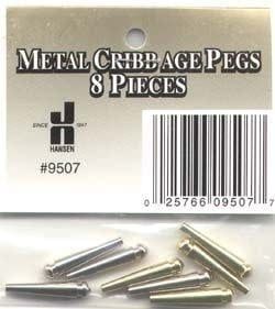 Cribbage Metal Pegs (8 per Bag)