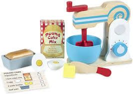 Wooden Make-a-Cake Mixer Set