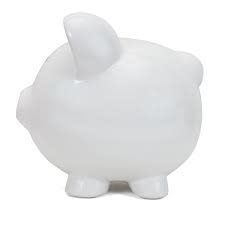 White Piggy Bank