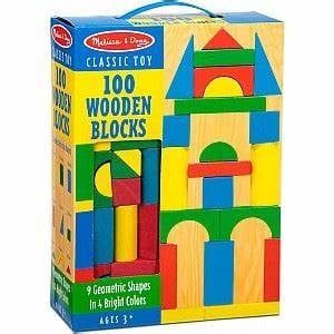 100 Wood Blocks Set