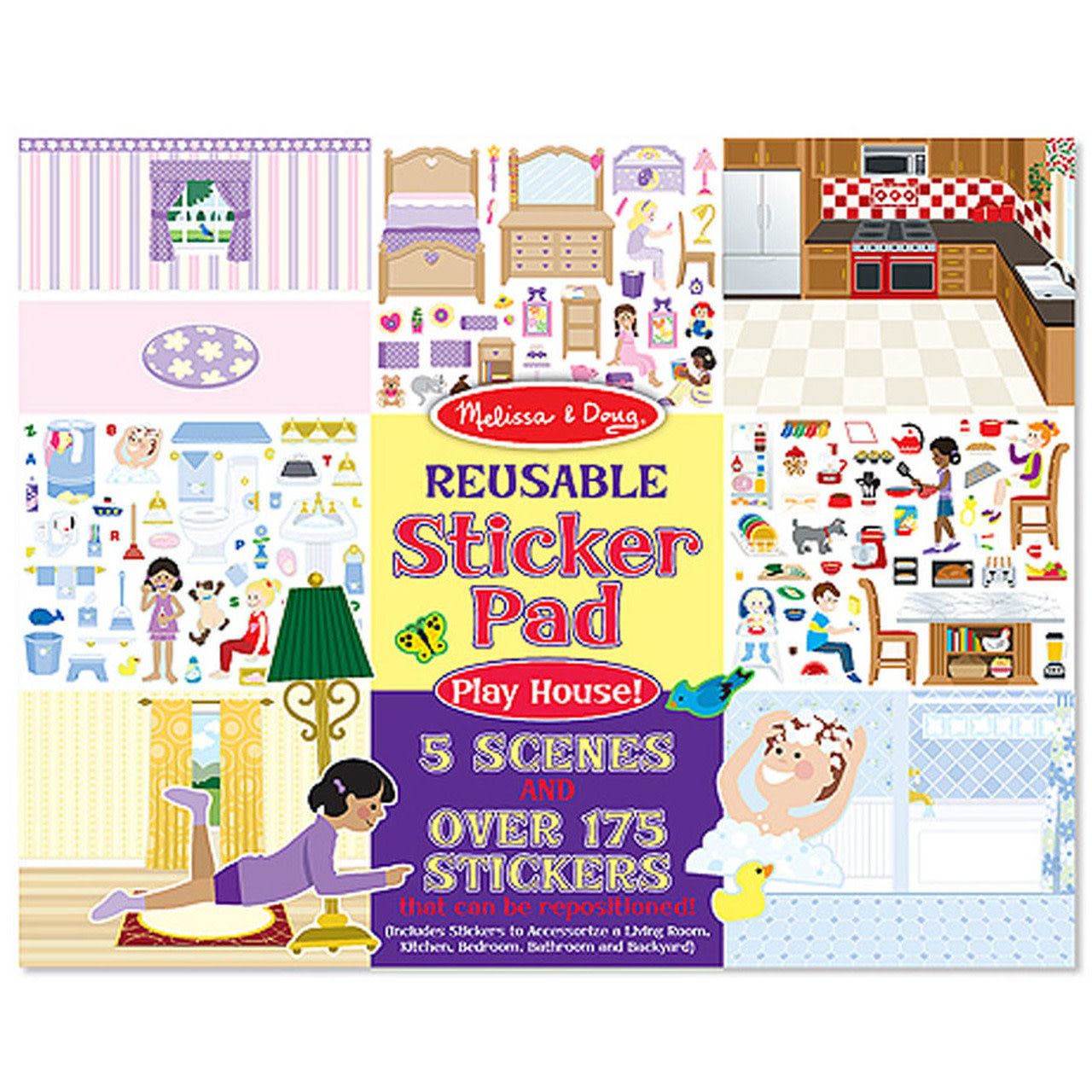 Reusable Sticker Pad - Play House!