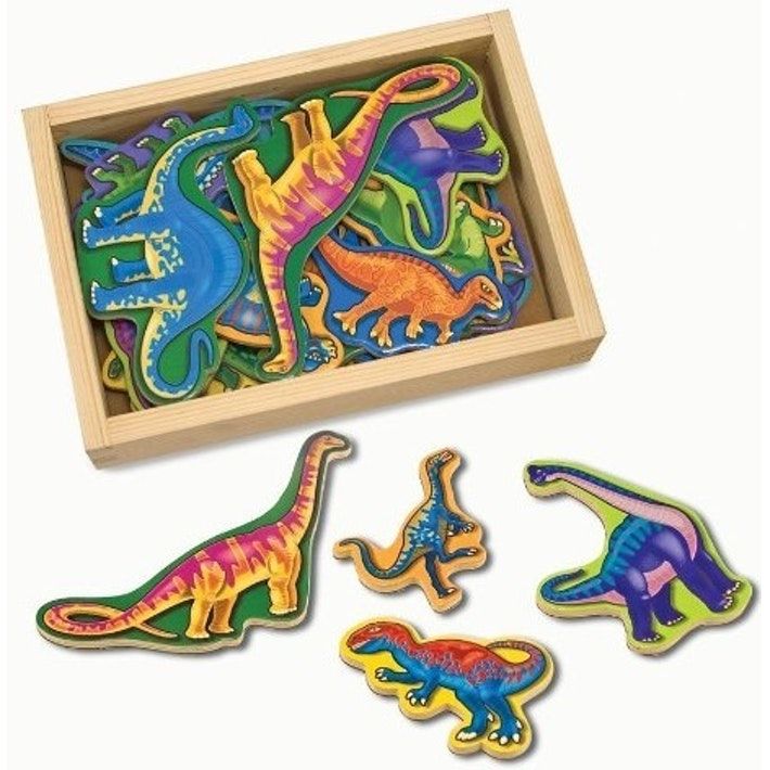Wooden Dinosaur Magnets