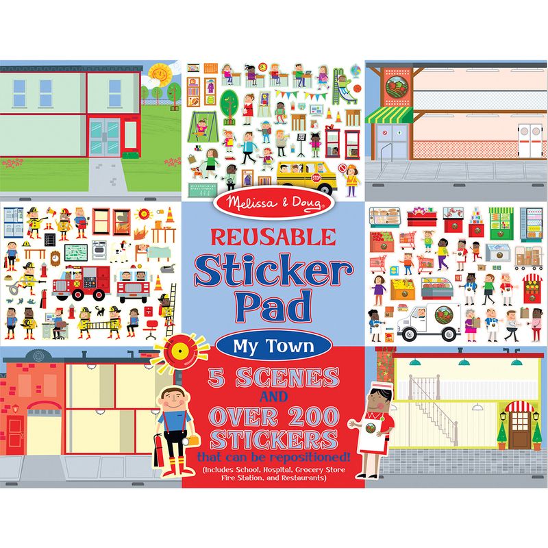 Reusable Sticker Pad - My Town