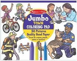 Jumbo Town Coloring Pad