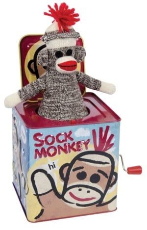 Sock Monkey Jack in the Box